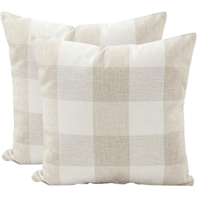 foto del prodotto federa per cuscino con motivo geometrico a traliccio, per divano, soggiorno, camera da letto, arredamento per la casa, 45x45 cm, set da 2 pezzi