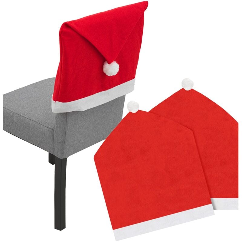 foto del prodotto federa per la sedia cappello di babbo natale 2 pezzi