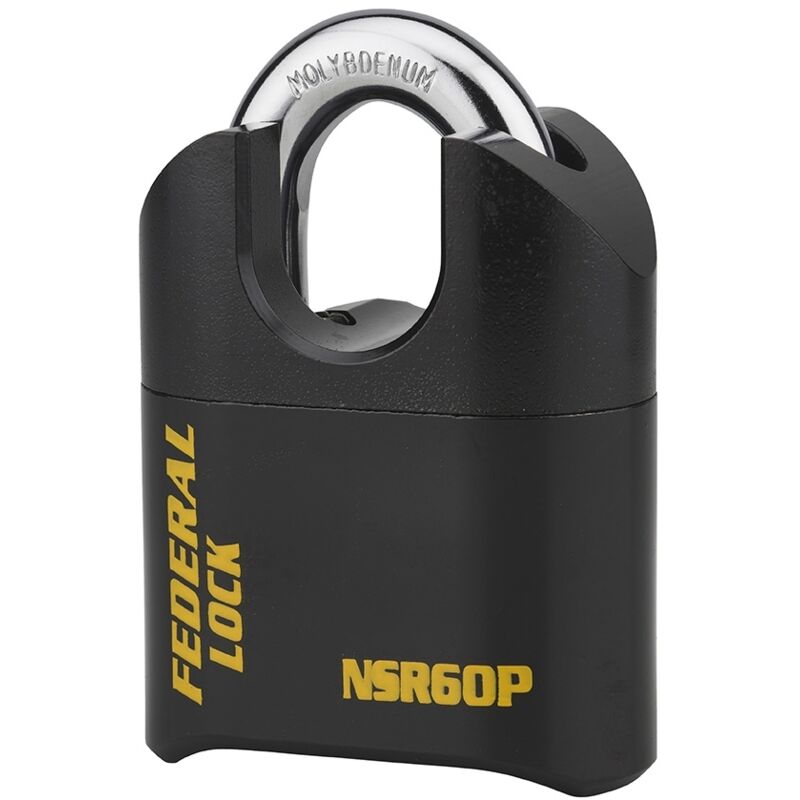 foto del prodotto federal lock lucchetto alta sicurezza combinazione modificabile srp, nero, arco protetta 60mm acciaio al molibdeno thirard