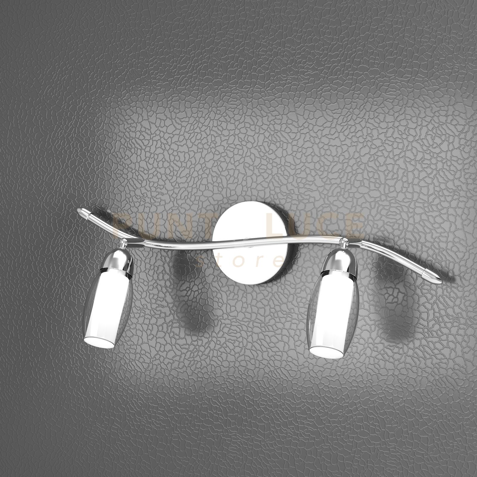 foto del prodotto feeling faretto 2 luci vetro 1011-f2-a