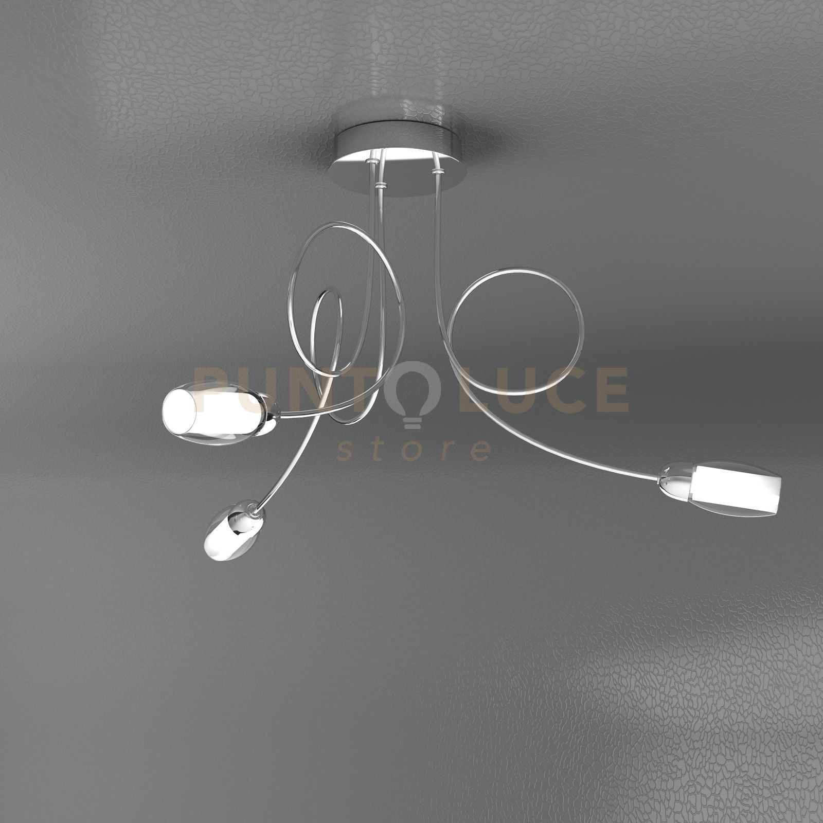 foto del prodotto feeling plafoniera 3 luci vetro 1011-pl3-a