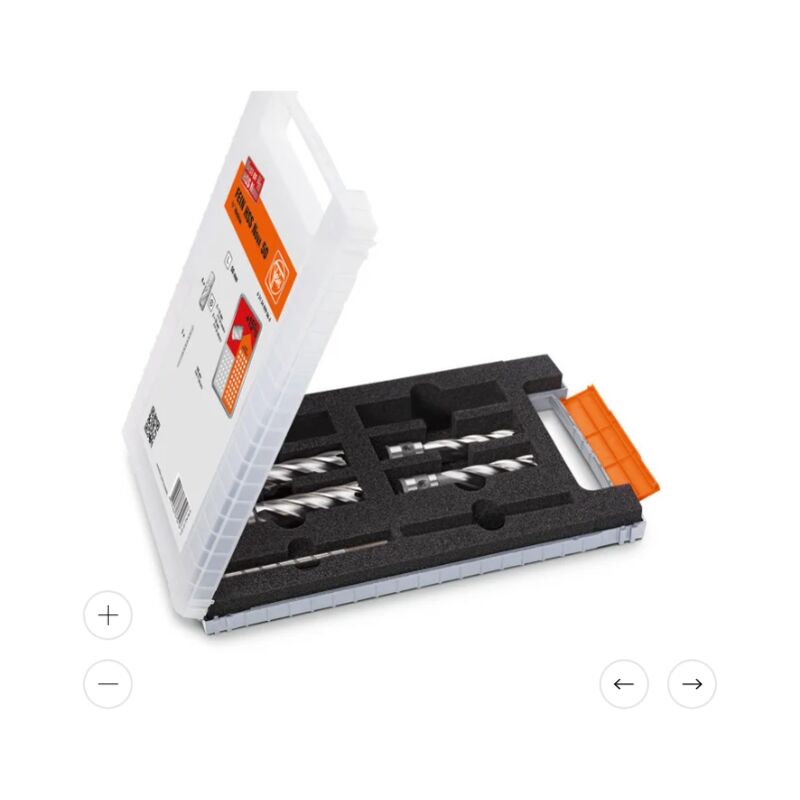 foto del prodotto fein 63134999062 set di punte a nucleo 2 hss best of 25mm hss weldon 63134999062 