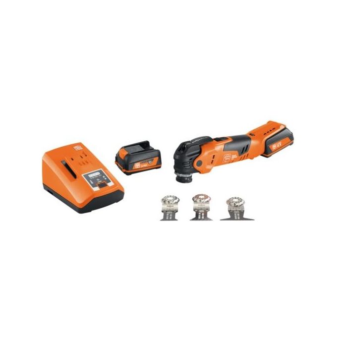 foto del prodotto fein cordless multimaster amm 300 plus start nero, arancione 18000 opm