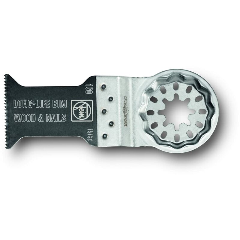 foto del prodotto fein e cut long life lama da taglio, conf. 1 pz., larghezza 65 mm, lunghezza 50 mm, attacco starlock, lama bimetallica con dentatura stretta