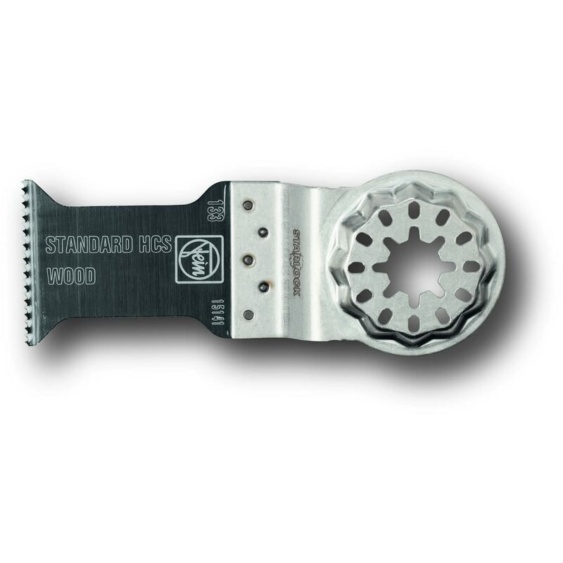 foto del prodotto fein e cut standard lama da taglio, conf. 5 pz., larghezza 65 mm, lunghezza 50 mm, attacco starlock plus, lama con dentatura stretta, ideale per