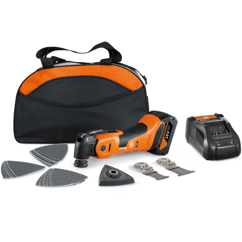 foto del prodotto fein multimaster amm 700 max as batteria ricaricabile, 1x 4,0 ah e caricatore in borsa di nylon
