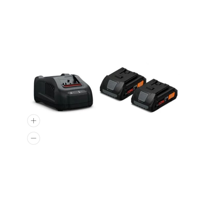 foto del prodotto fein starter set di batterie procore 18 v 4.0 ah as2 batterie procore agli ioni di litio con caricabatteria rapido gal 1880 cv. per batterie con