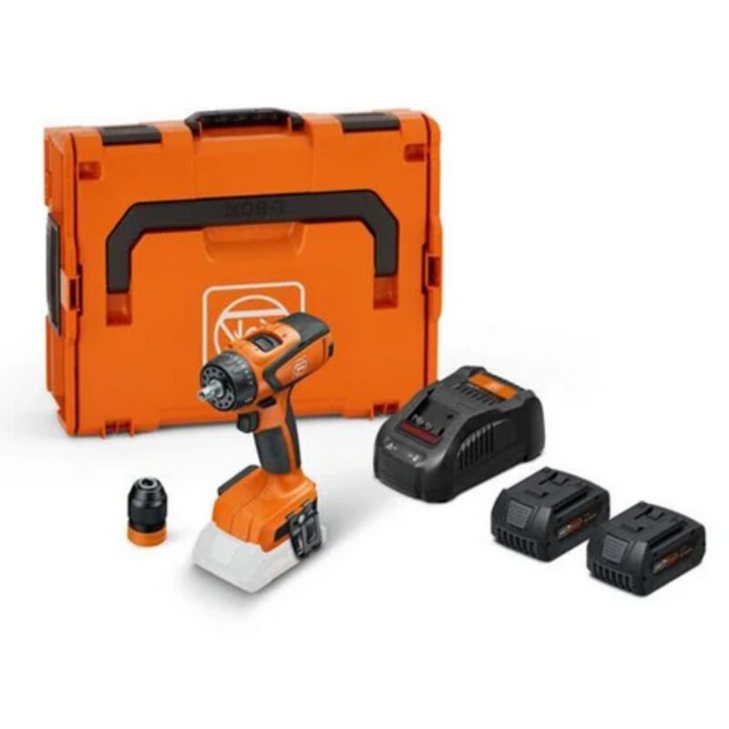 foto del prodotto fein trapano avvitatore a batteria a 4 velocit ascm 18 qsw as set 5 ah, 2x 5,0 ah e caricabatterie