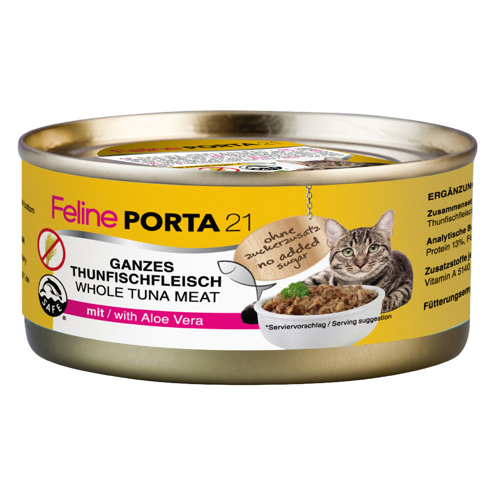 foto del prodotto feline porta 21 6 x 156 g tonno con aloe