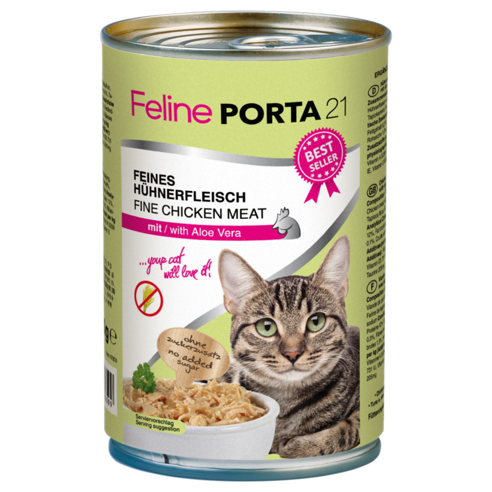 foto del prodotto feline porta 21 6 x 400 g pollo con aloe