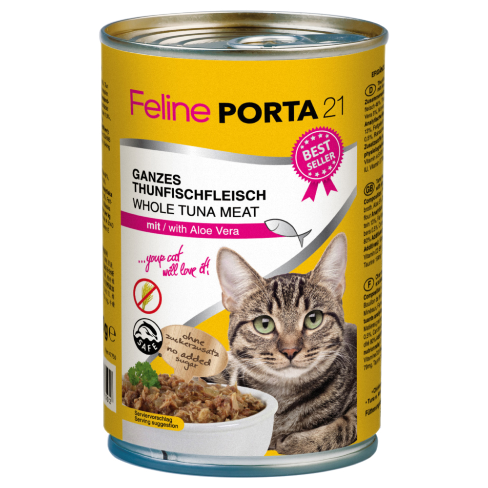 foto del prodotto feline porta 21 6 x 400 g tonno con aloe