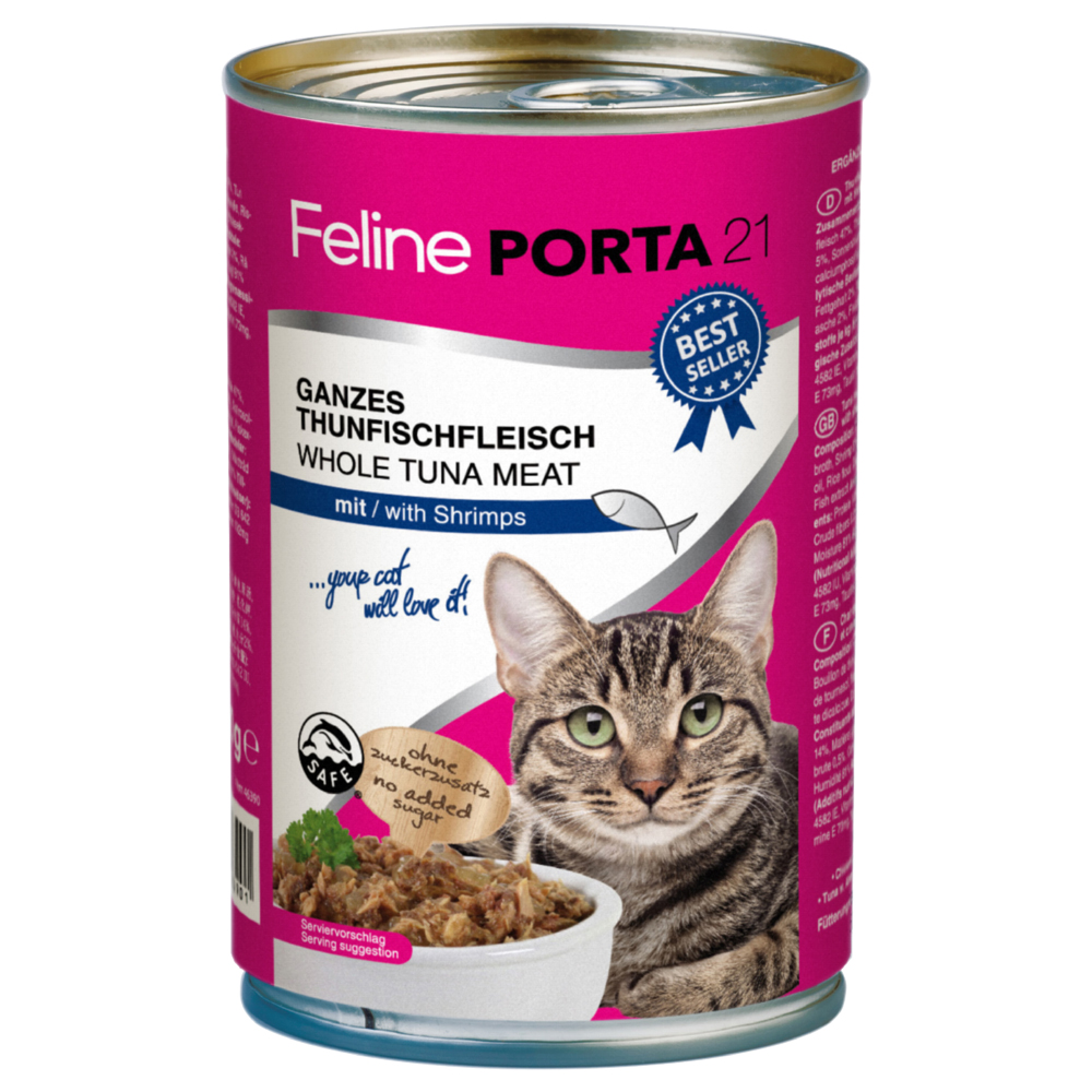 foto del prodotto feline porta 21 6 x 400 g tonno con gamberetti