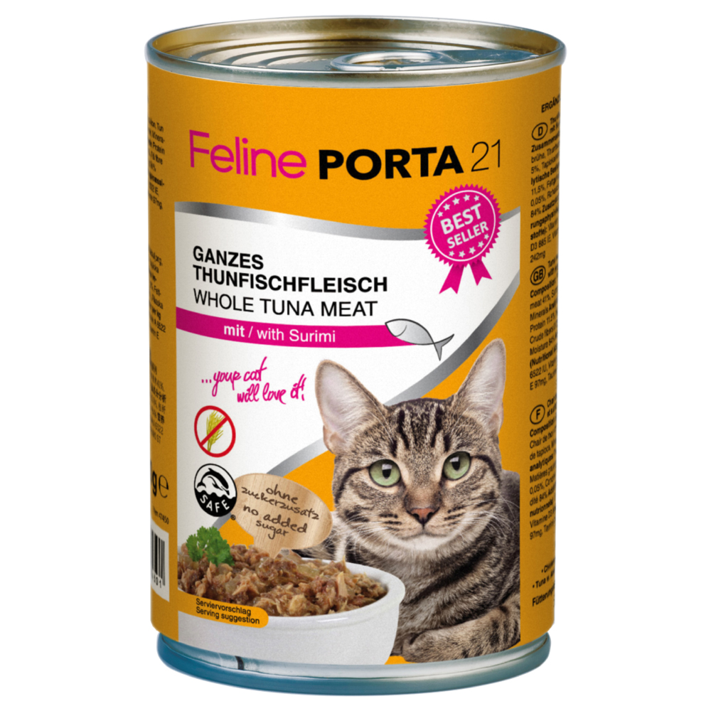 foto del prodotto feline porta 21 6 x 400 g tonno con surimi