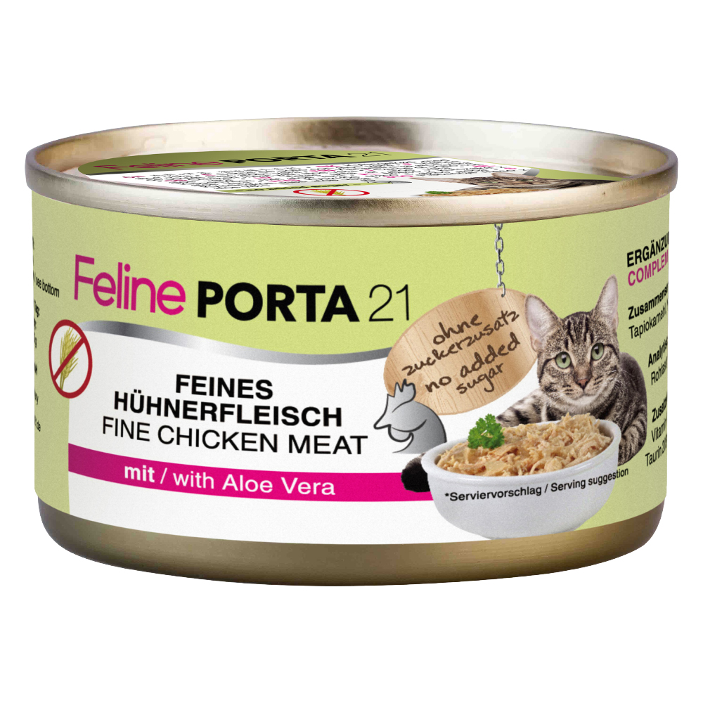 foto del prodotto feline porta 21 6 x 90 g pollo con aloe