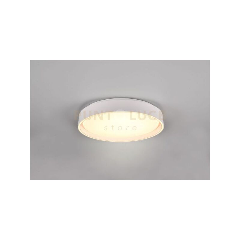 foto del prodotto felis plafoniera led 24w 2500lm, 2700 6500k con bordo bianco e telecomando multifunzione d. 40cm dimmerabile