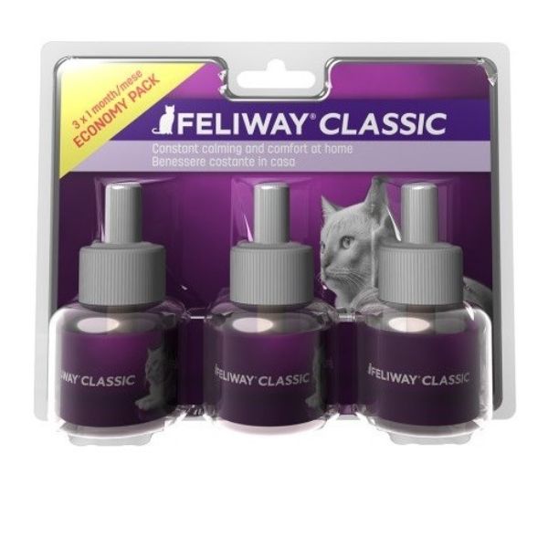 foto del prodotto feliway classic ricarica 3 ricariche da 48 ml 1 ordine scegli lo sconto bzr5 bzr20 200 punti fedelt antiansia per gatti