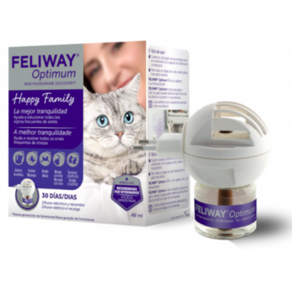 foto del prodotto feliway optimum diffusore anti ansia cat diffusore ricarica 1 ordine scegli lo sconto bzr5 bzr20 200 punti fedelt antiansia per gatti