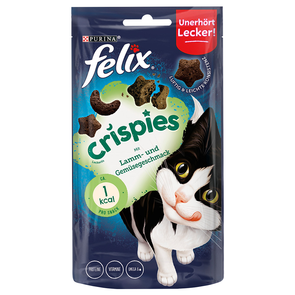 foto del prodotto felix crispies snack per gatto 45 g agnello verdure