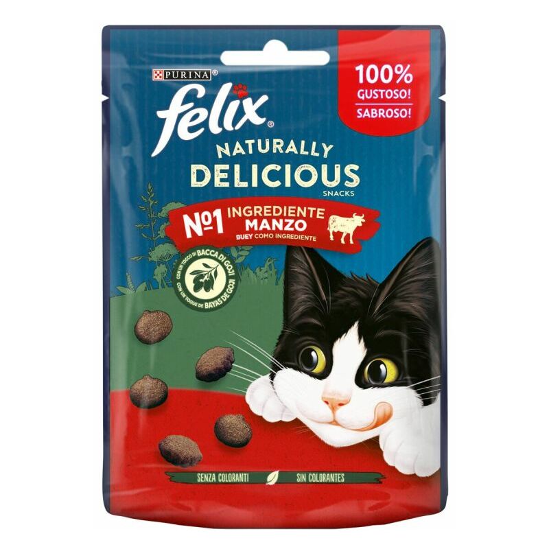 foto del prodotto felix naturally delicious 50gr manzo e bacca di goji