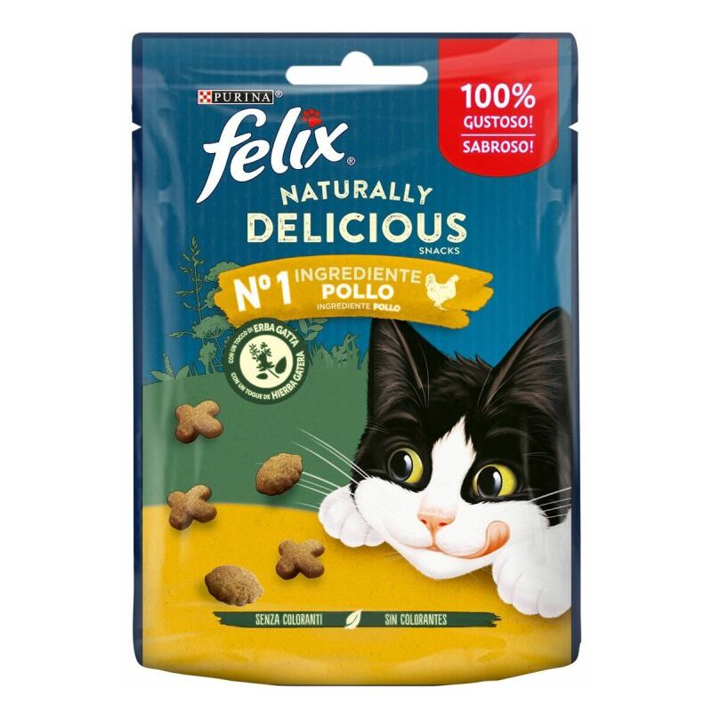 foto del prodotto felix naturally delicious 50gr pollo ed erba gatta