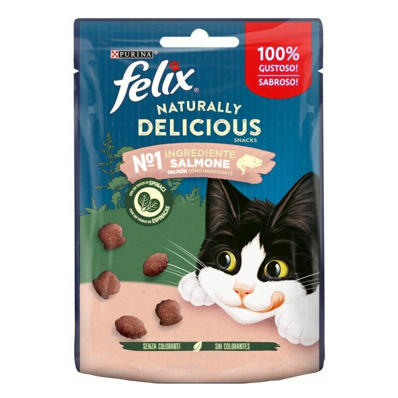 foto del prodotto felix naturally delicious 50gr salmone e spinaci