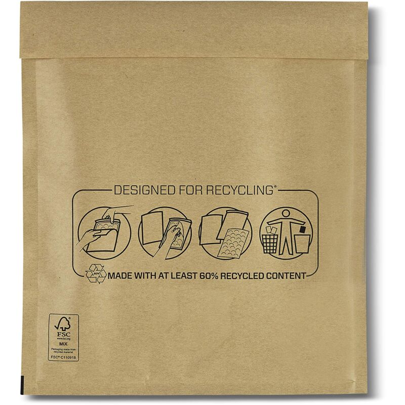 foto del prodotto fellowes bankers box buste imbottite resistenti con imbottitura in pluriball a bolle d aria per articoli fragili, ecologiche, chiusura