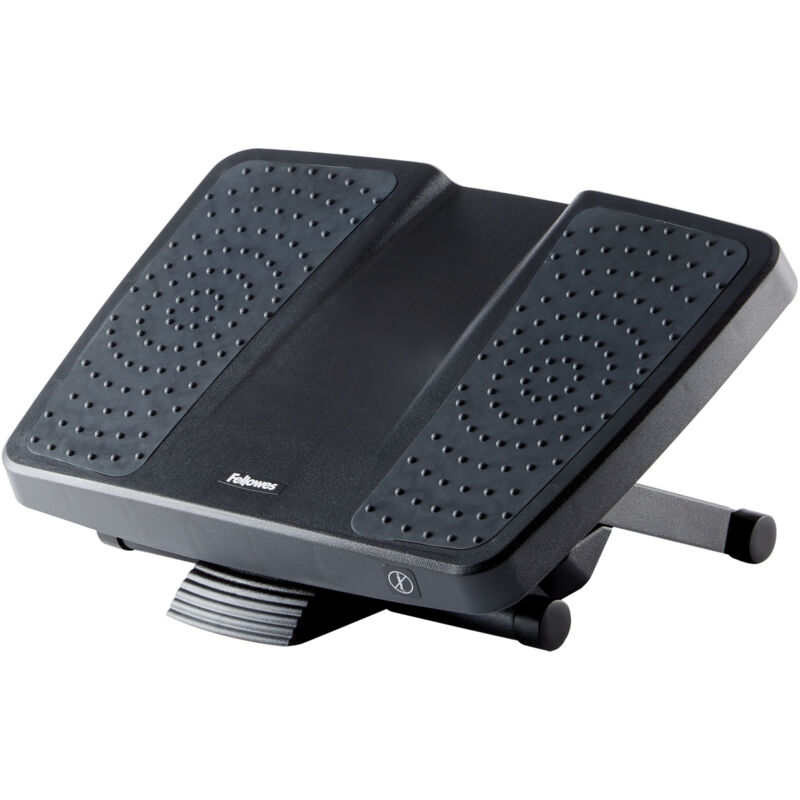foto del prodotto fellowes poggiapiede da scrivania 8067001 nero regolabile in altezza 10 16,5 cm