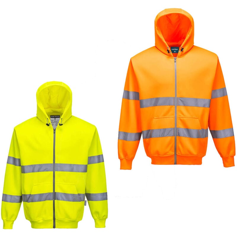 foto del prodotto felpa con cappuccio alta visibilit portwest b305 l giallo