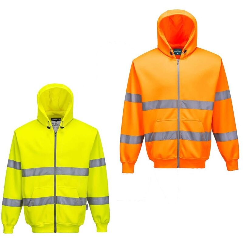 foto del prodotto felpa con cappuccio alta visibilit portwest b305 m giallo