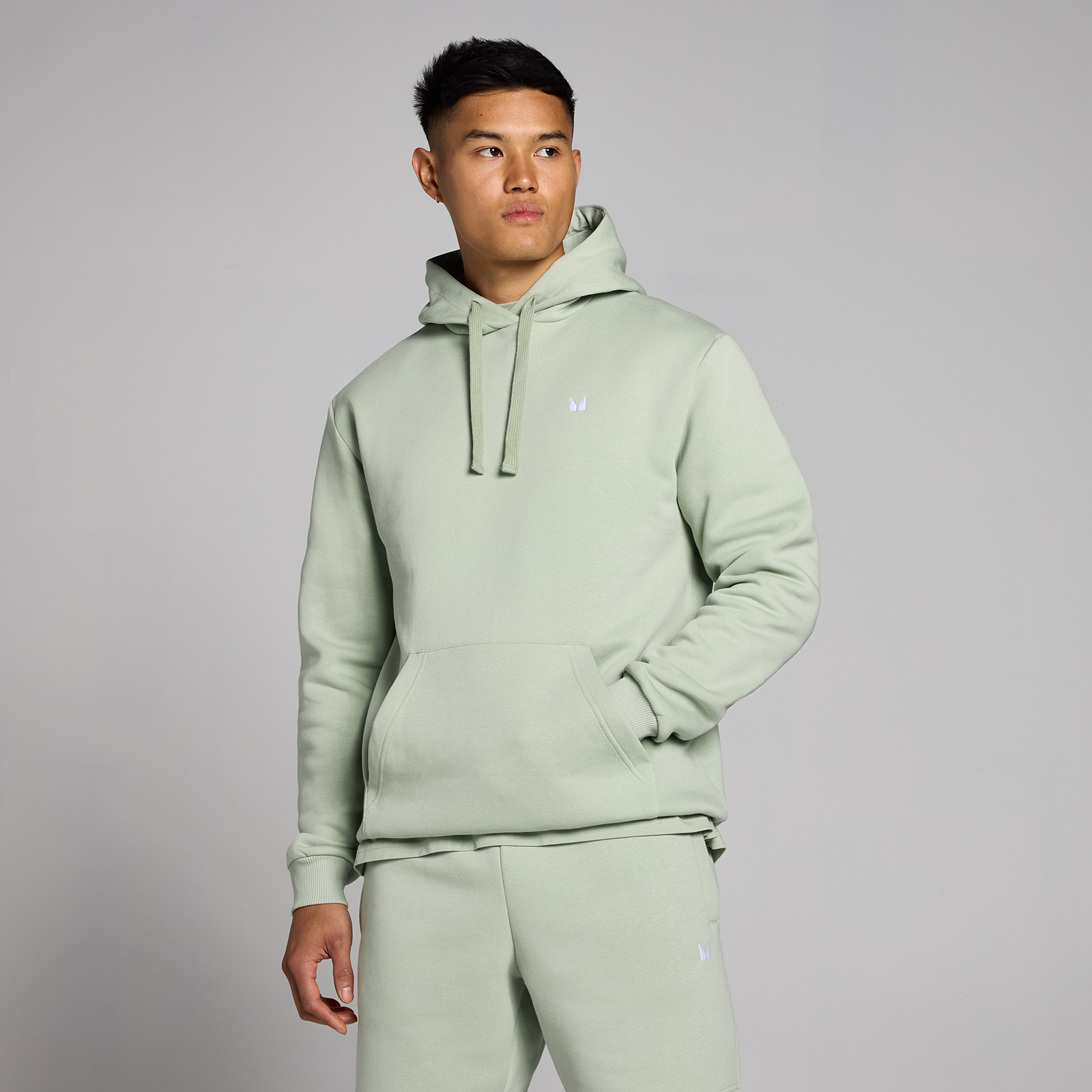 foto del prodotto felpa con cappuccio mp rest day da uomo verde pastello xl