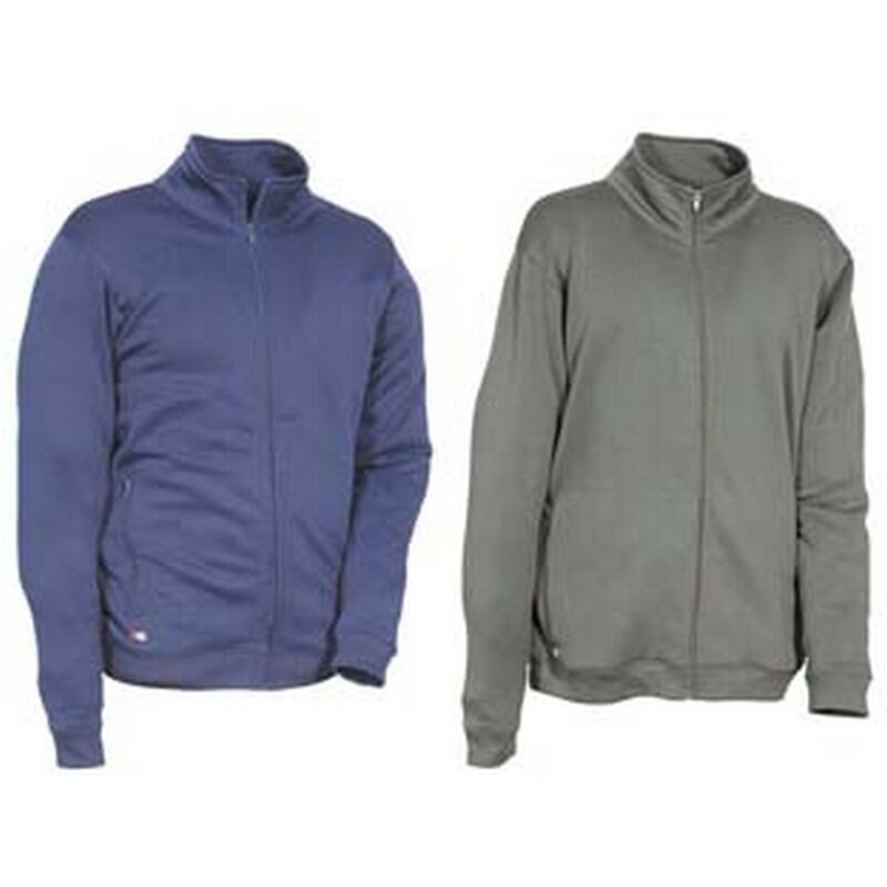 foto del prodotto felpa con zip cotone e poliestere - tg.3xl - navy