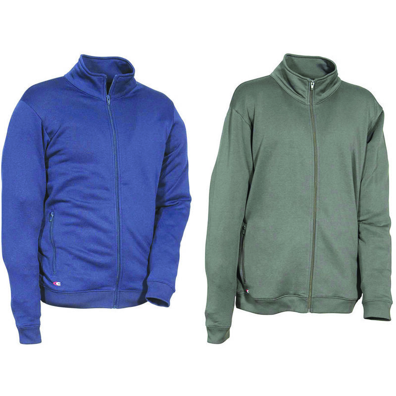 foto del prodotto felpa con zip cotone e poliestere tg.m navy