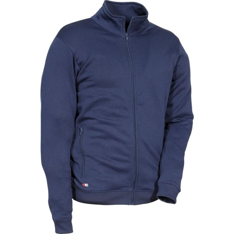 foto del prodotto felpa con zip cotone e poliestere tg.xl navy