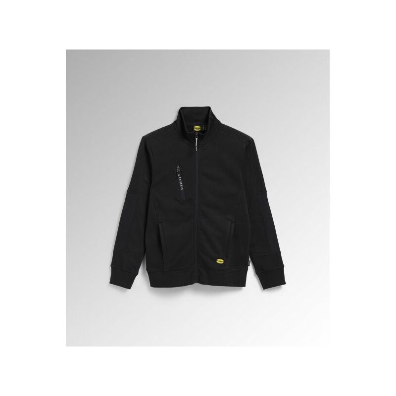 foto del prodotto felpa con zip diadora sweatshirt fz litework nero 702.175943 size s