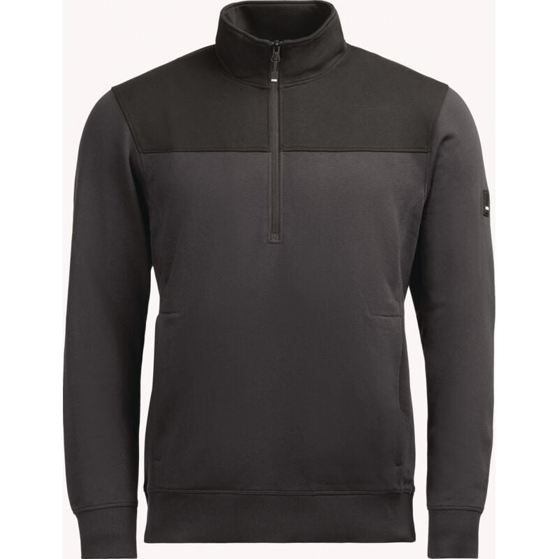 foto del prodotto felpa con zip rob gr.l antracite-nero