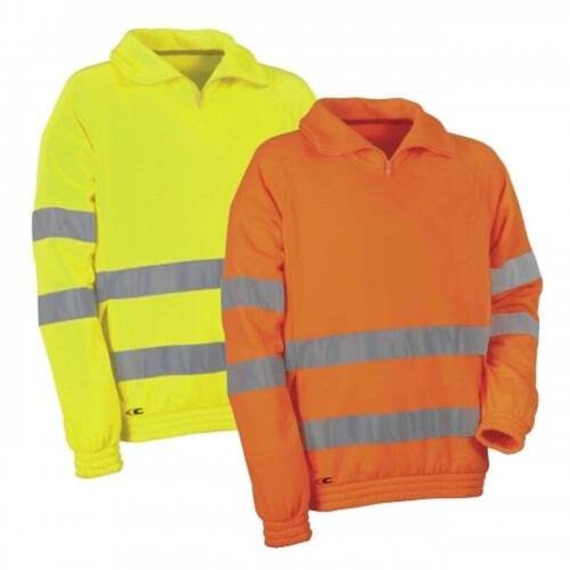 foto del prodotto felpa da lavoro ad alta visibilit cofra vision xxxxl yellow