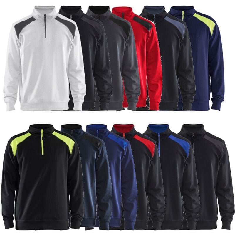 foto del prodotto felpa da lavoro blaklader 3353 bicolore - m - nero rosso