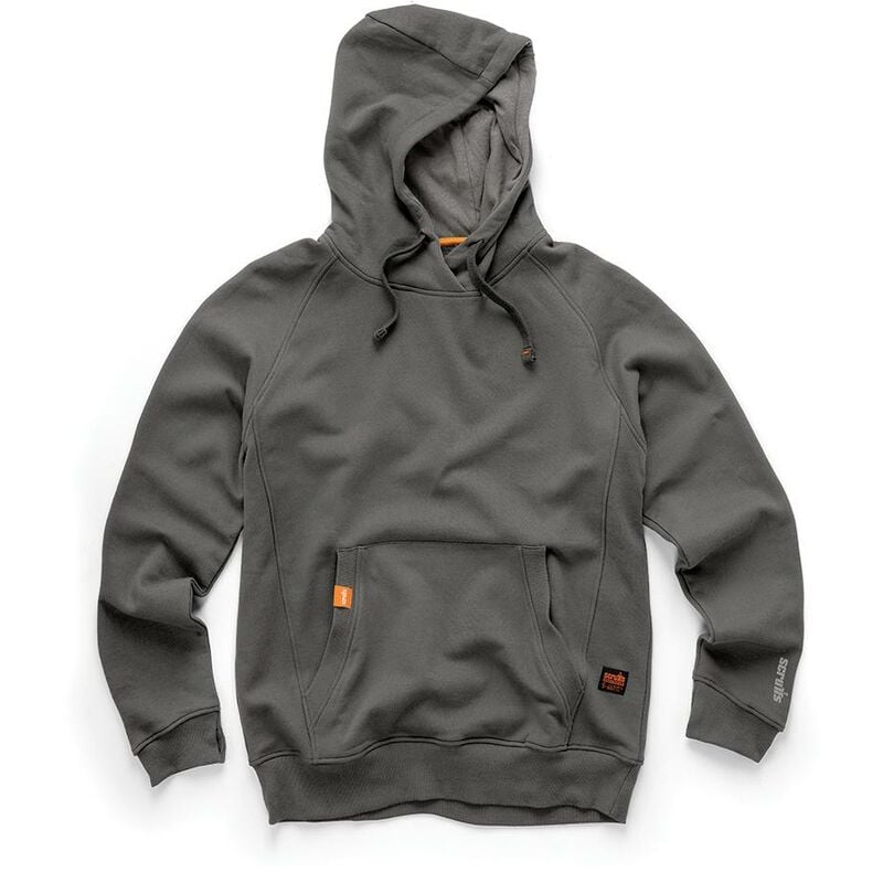 foto del prodotto felpa da lavoro con cappuccio grigio grafite eco worker taglia xs