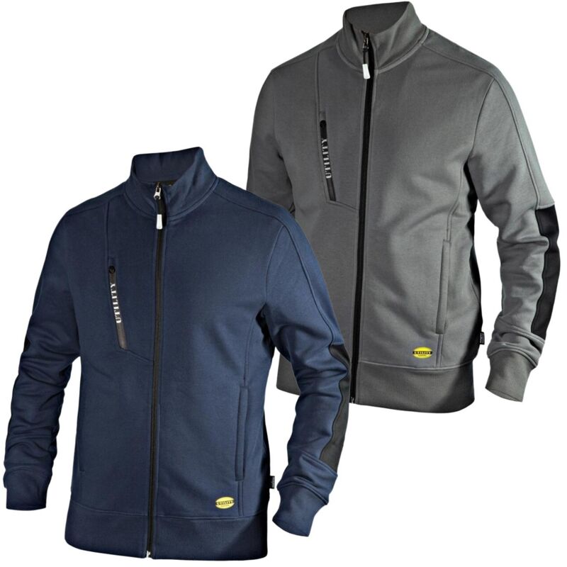 foto del prodotto felpa da lavoro diadora lightwork full zip grigio m