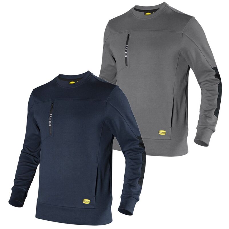 foto del prodotto felpa da lavoro diadora sweatshirt crew litework s blu