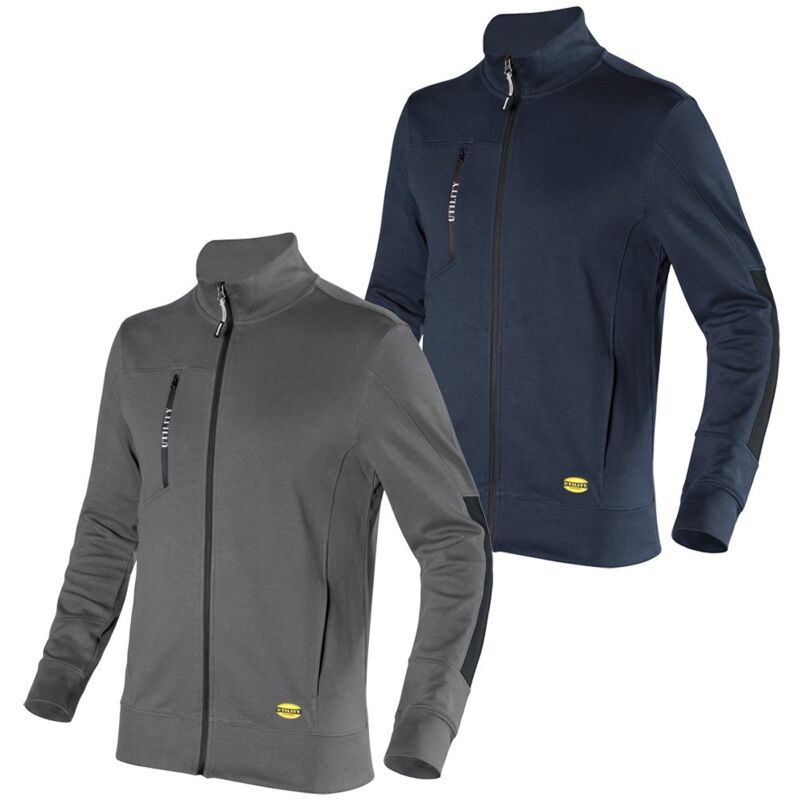 foto del prodotto felpa da lavoro diadora sweatshirt zip litework l grigio