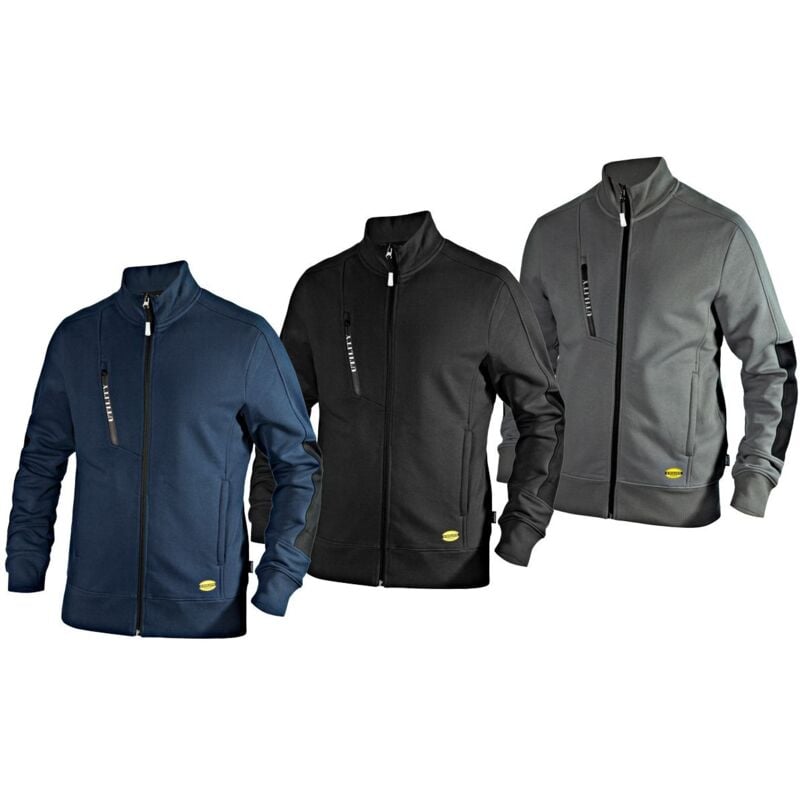 foto del prodotto felpa da lavoro diadora utility sweatshirt fz litework xl nero