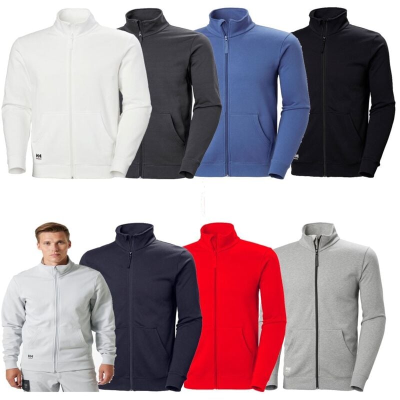 foto del prodotto felpa da lavoro helly hansen classic 79326 zip intera m grigio