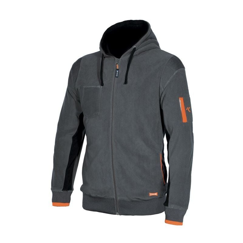 foto del prodotto felpa da lavoro in micropile industrial starter ortigara 04807 xxl grigio