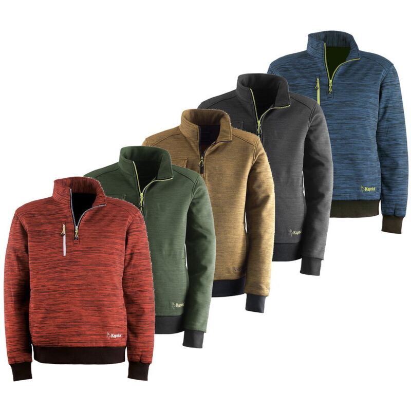 foto del prodotto felpa da lavoro kapriol slick half zip m blu