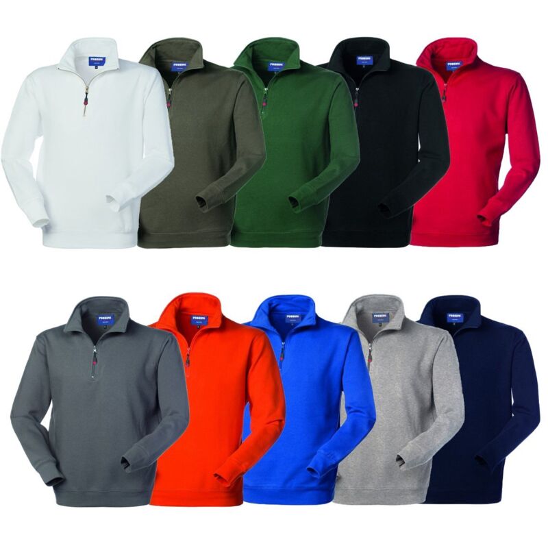 foto del prodotto felpa da lavoro rossini perth mezza zip xl azzurro