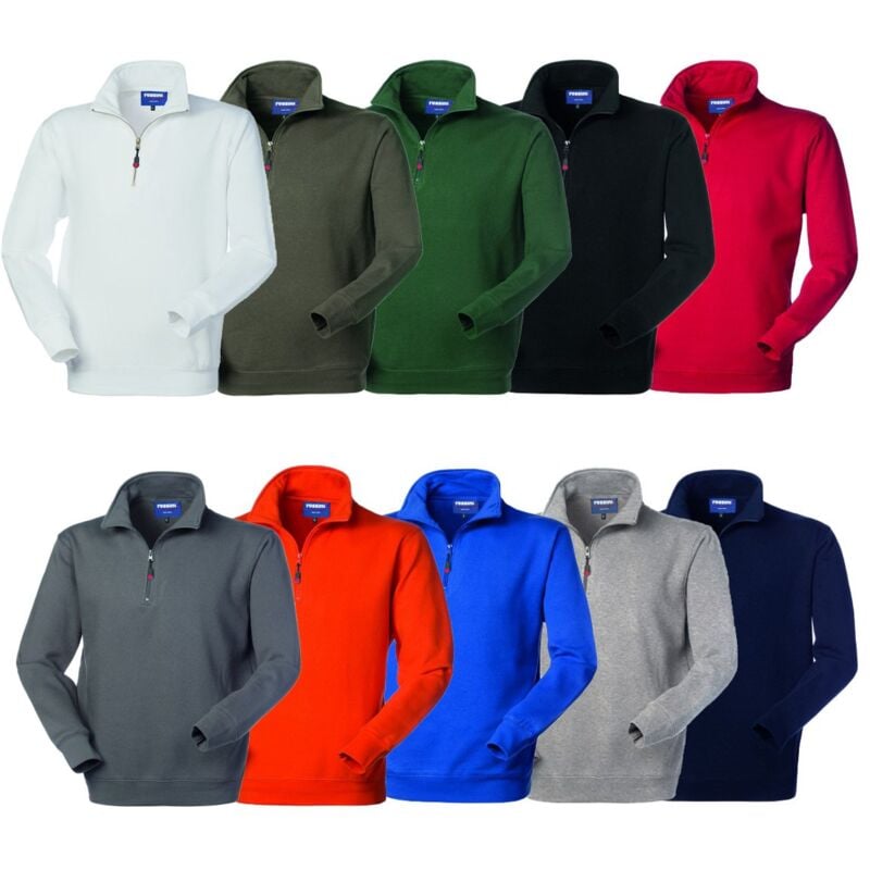 foto del prodotto felpa da lavoro rossini perth mezza zip xl blu