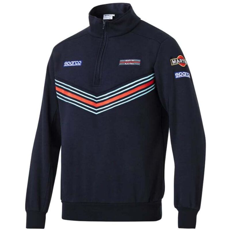 foto del prodotto felpa da lavoro sparco half zip martini racing 013037mr s