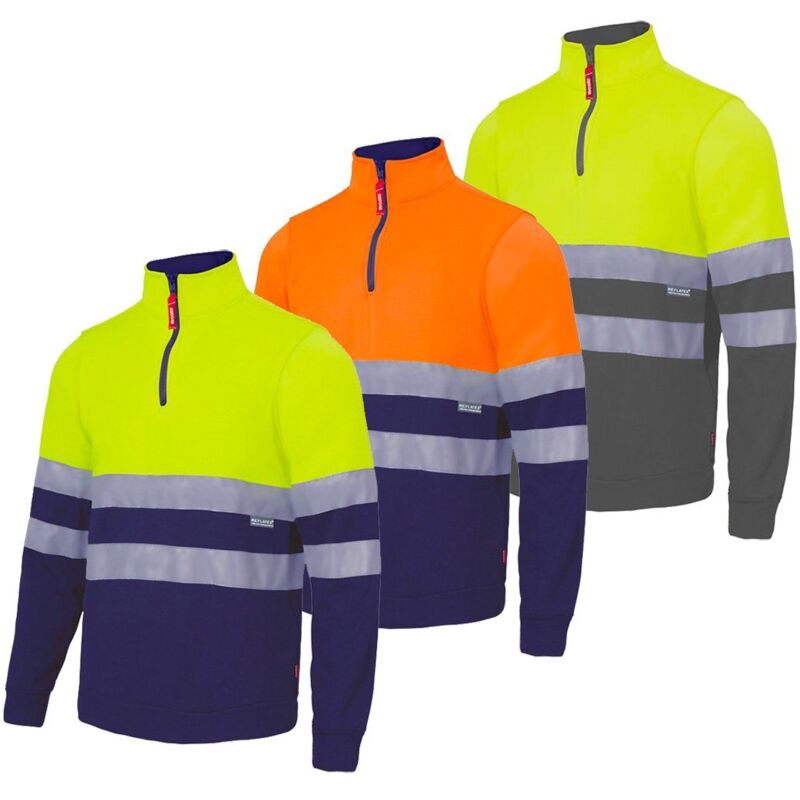 foto del prodotto felpa da lavoro velilla 305701 xxxl blu giallo