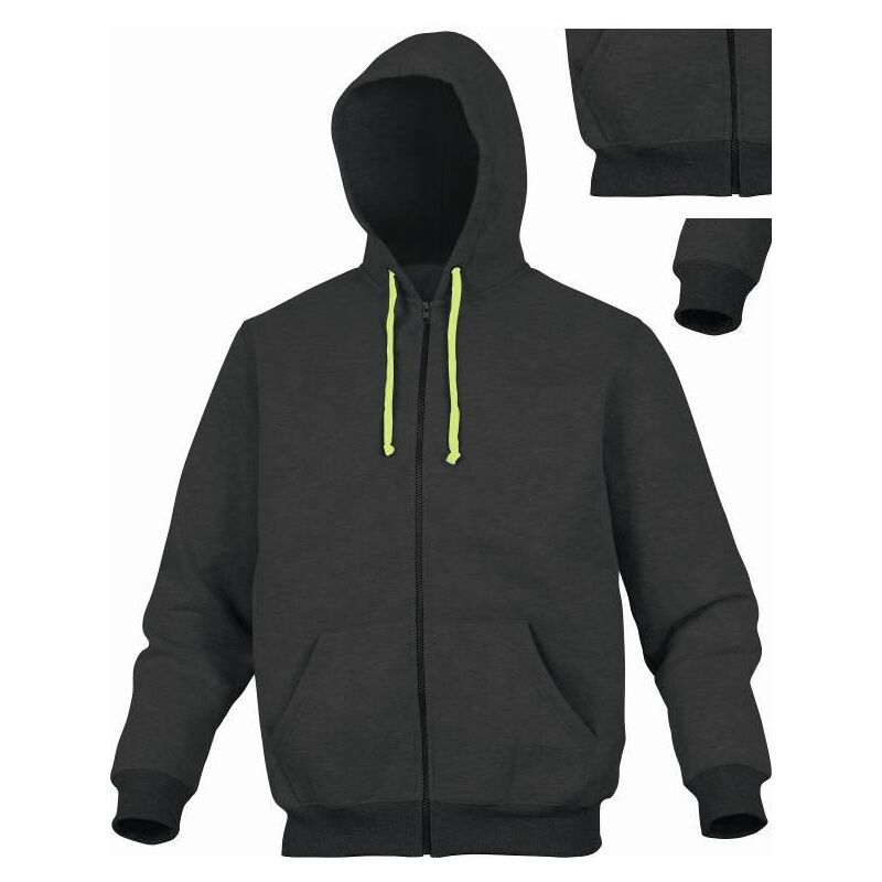 foto del prodotto felpa felpe con cappuccio cento 2 tasche indumenti lavoro antinfortunistica